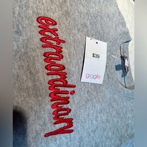 New Kids gray sweater